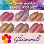 GlittersMall  Mica Powder Chameleon Color Shift Pigment Glitter Set/Kits 9 Colors