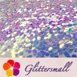 2.5mm Hexagon Shaped Dream Blue Iridescent Glitter FE-F321R