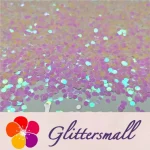 3mm Round Shapes Violet Glitter C003R