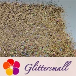 0.8mm Hexagon Cosmetic Grade Holographic Sand Gold Glitter SLG002