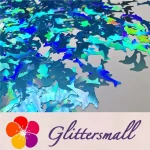 Holographic Sky Blue Dolphin Shaped Glitter LB700