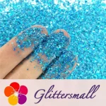 Holographic Sky Blue Opa Cellophane Holo Shards Confetti Glitter Sprinkle Toppings LB0700 2x2