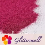 0.2mm Solvent Resistance Holographic Rose Red Glitter For Nail Polish LS0912