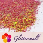 General Mixed High Brightness Iridescent Orange Red Glitter FC338