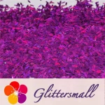 6mm Candy Sweet Shaped Holographic Purple Glitter LB0800