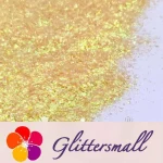 Iridescent Pale Yellow Professional Cosmetic Cellophane Glitter Shards (Flakes) FCH12 2x2