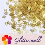 Golden Halloween Pumpkins Shaped Metal Glitter MB201