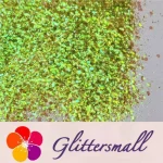 General Mixed Iridescent Translucent Green Glitter C010