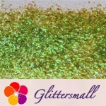 General Mixed Iridescent Translucent Green Glitter C010
