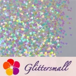 3mm Heart Shapes Rainbow Mixed Glitter C022R