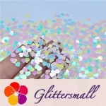4mm Heart Shapes Rainbow Mixed Glitter C022R