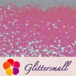 3mm Petals Shaped Iridescent Pink Glitter C018R
