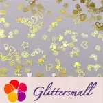 Golden Random Shaped Mixed Metal Glitter MC210