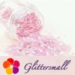 3mm Star Shapes Rose Pink Glitter C018R