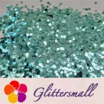 4mm Rabbit Bunny Shapes Sky Blue Glitter B0711