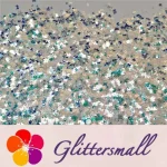 3mm Butterfly Shaped Green Iridescent Glitter LZ321A