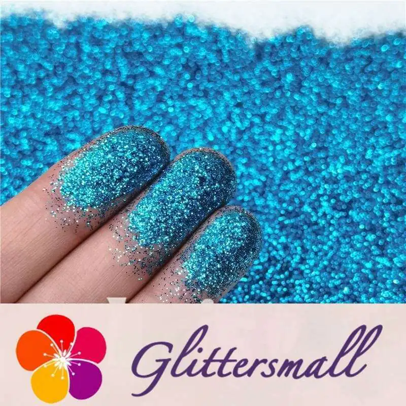 0.2mm Professional Cosmetic Glitter For Lip Gloss, Lipstick Sea Blue FCH714