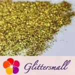 2x2 Glitter Holo Shards (Flakes) Holographic Pigment Gold Glitter Solvent Resistant SLG003
