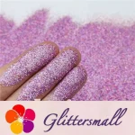 0.2mm Professional Cosmetic Glitter For Lip Gloss, Lipstick Holographic Pink FCHL901